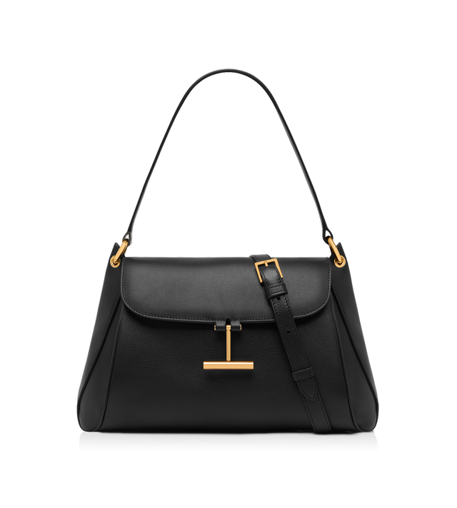 NATURAL GRAIN LEATHER TARA MEDIUM SHOULDER BAG
