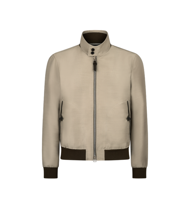 MOHAIR SILK TWILL HARRINGTON